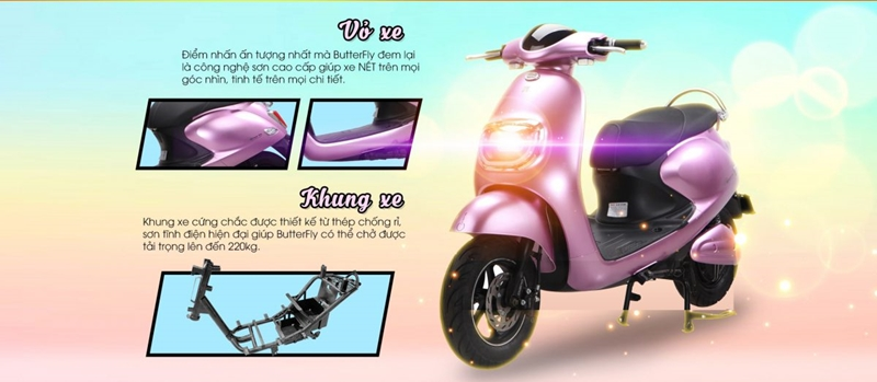 Chiêm ngưỡng vẻ đẹp của xe máy điện Dibao Butterfly