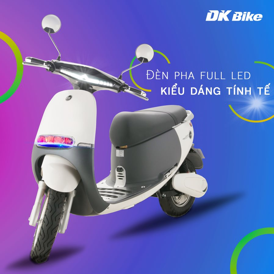 Xe máy điện DK GOGO NEW - Nét dịu dàng dành riêng cho phái đẹp